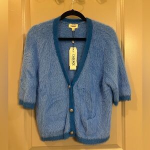 NWT L’agence Blue Susie Cardigan